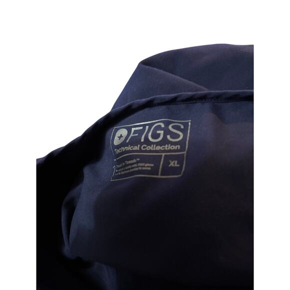 Figs Catalina Scrub Top. Size XL in Navy Blue - Picture 3 of 3